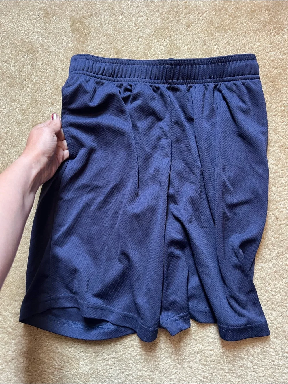 All In Motion Boys L (12-14) Athletic Shorts - Navy Blue - Picture 2 of 4